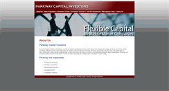 Desktop Screenshot of parkwaycapital.com